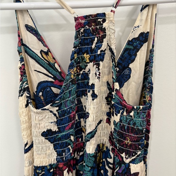 Free People Through the Vine Floral Maxi Dress in Ivory Combo Size XS - Picture 8 of 16